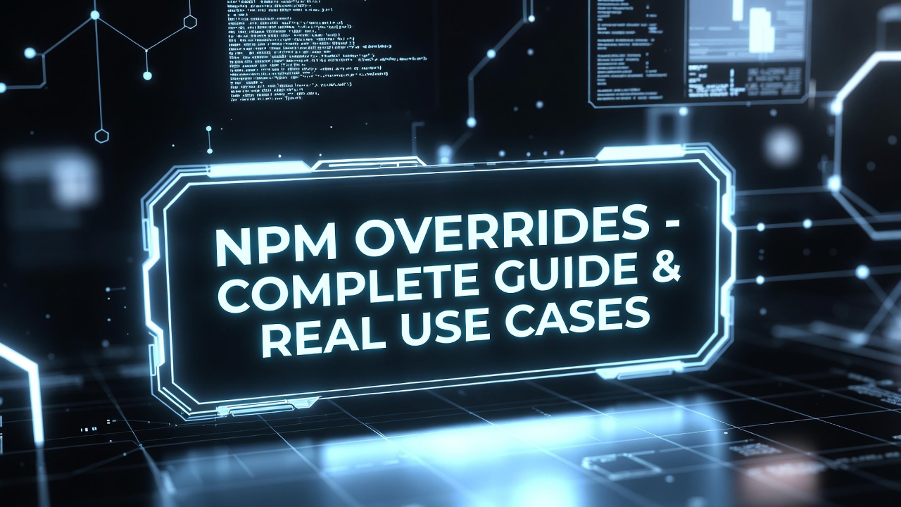 NPM Overrides - Complete Guide & Real Use Cases